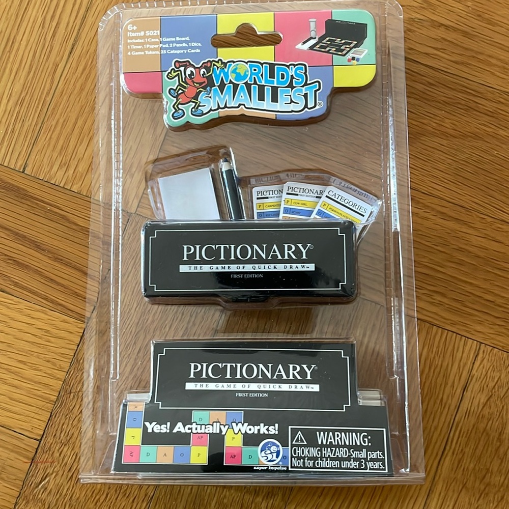 World's Smallest Pictionary Miniature Edition Pocket Size - Super Impulse NEW